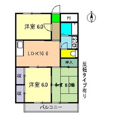 山陽ハイツの物件間取画像